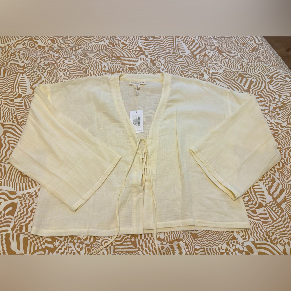 Maurie and Eve State Escape Top Cotton Lemon